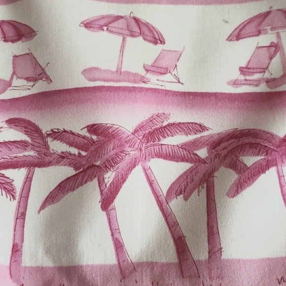 TALBOTS PINK BEACH PRINT SUMMER  SHEATH DRESS SZ 10 - Picture 6 of 14